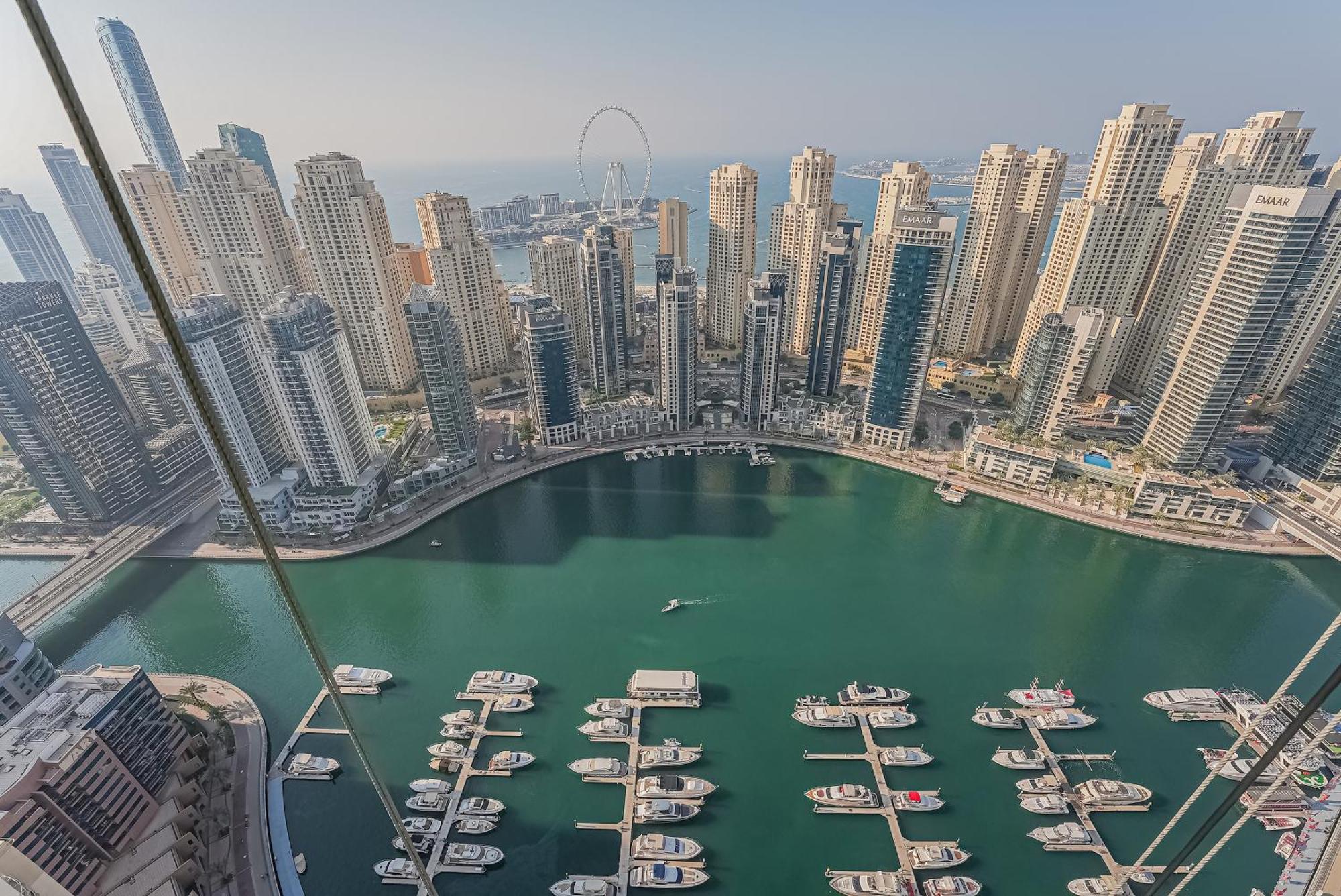 Modern 2Br High Floor Haven In Vida Dubai Marina Appartement Buitenkant foto