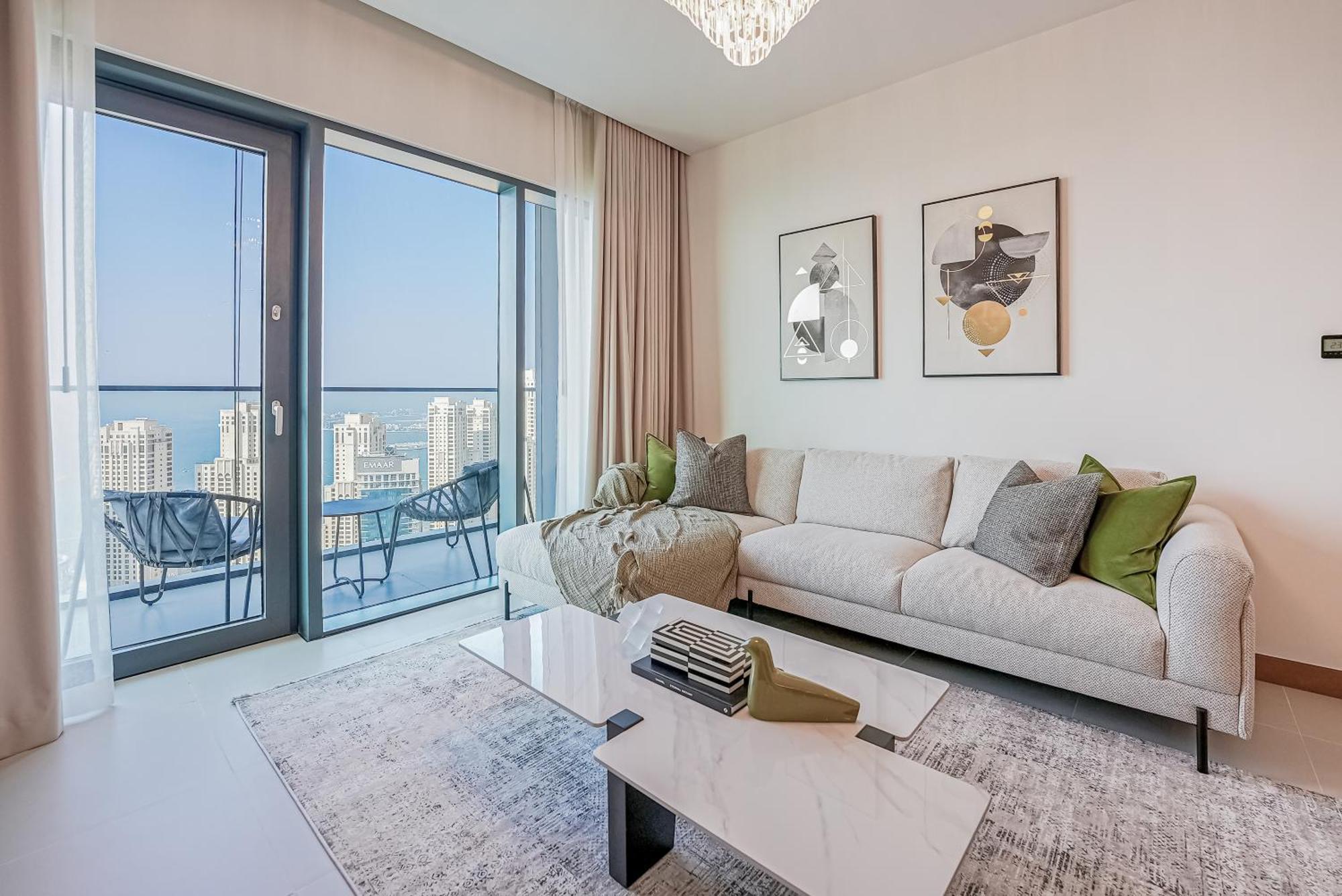 Modern 2Br High Floor Haven In Vida Dubai Marina Appartement Buitenkant foto