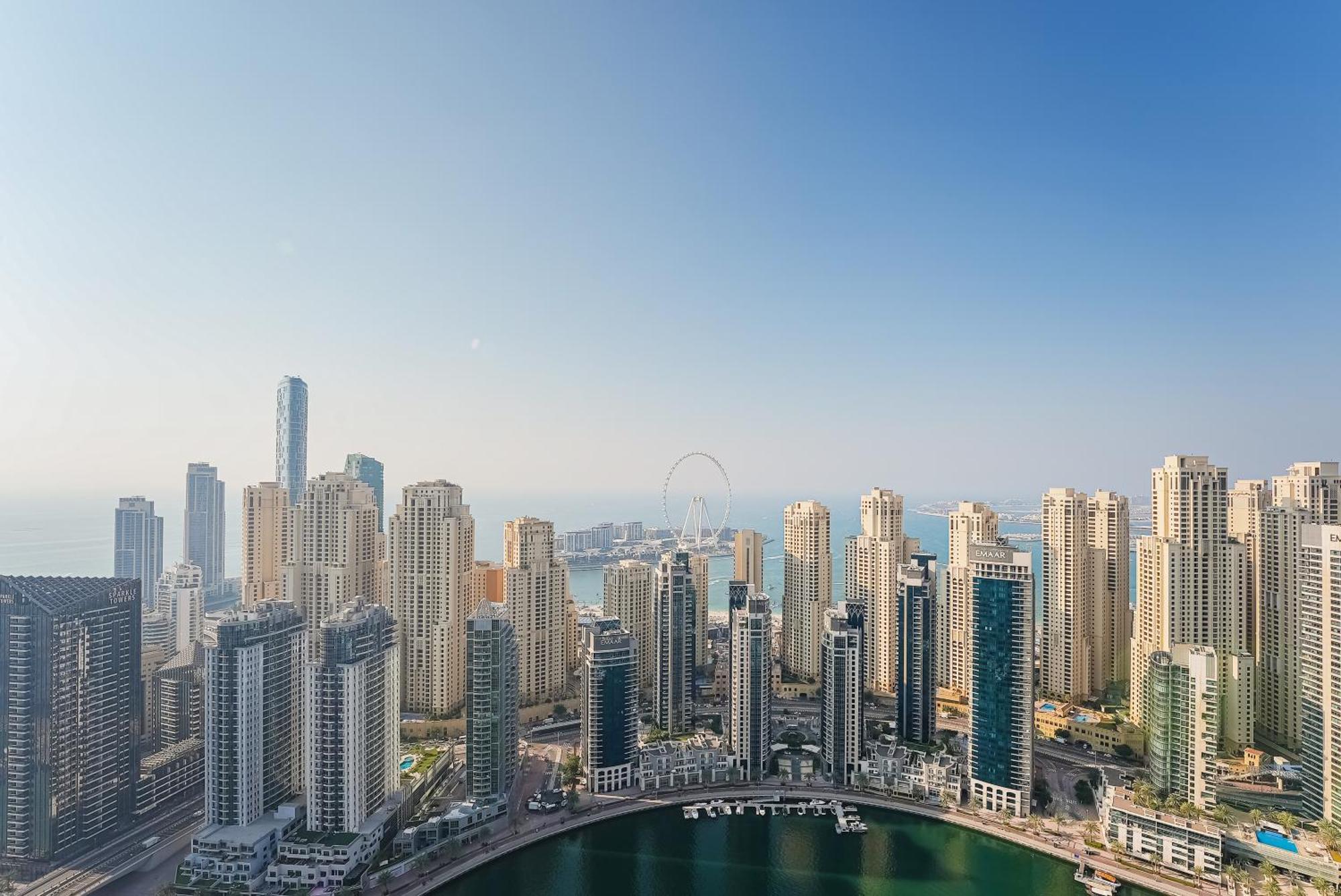 Modern 2Br High Floor Haven In Vida Dubai Marina Appartement Buitenkant foto